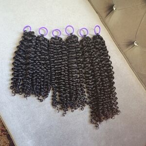 Remy Curly Lightweight Crochet 100% Human Hair Extensions 300 Grams